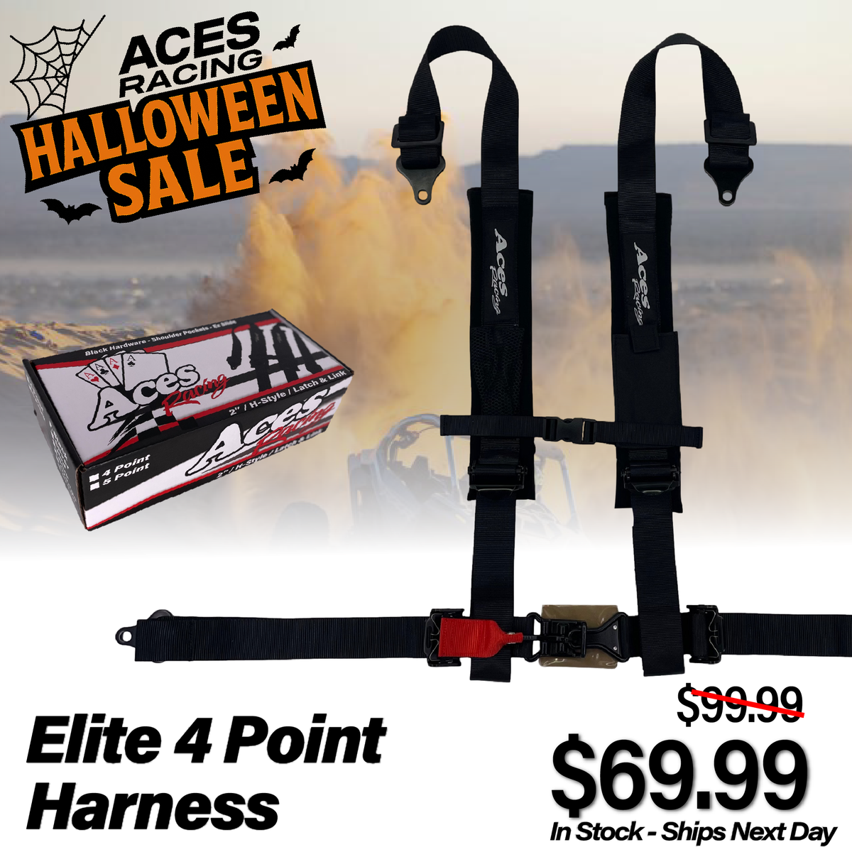 Elite 4 Point Harness with Ez Adjusters