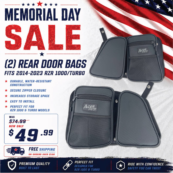 RZR 1000/Turbo Door Bags (Rear) – Aces Racing