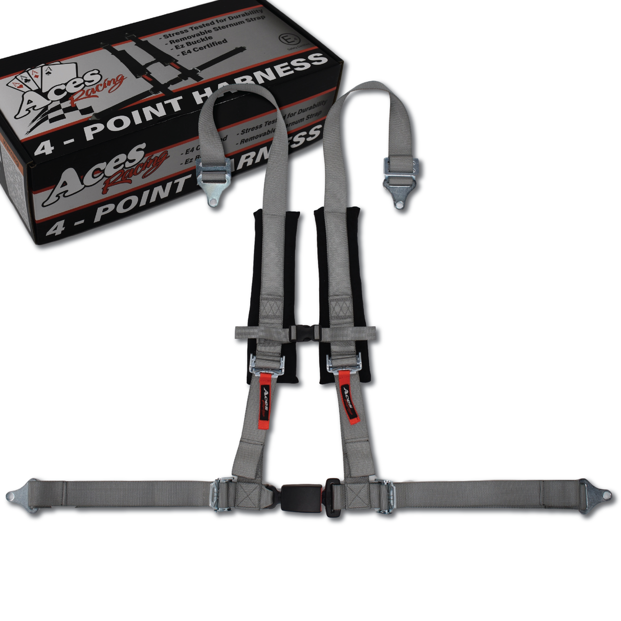 silver 4 point harness