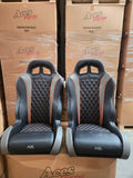 HEATED - (Orange) Daytona Suspension Seats WD #139