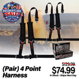 (Pair) 4 Point Harness - Ez- Buckle