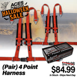 (Pair) 4 Point Harness - Ez- Buckle