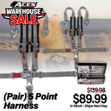 (Pair) 5 Point Harness - 2 Inch Webbing