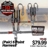 (Pair) 5 Point Harness - 2 Inch Webbing