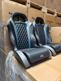 (Blue) Daytona Suspension Seats - Pair