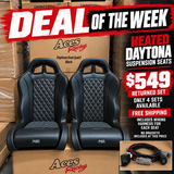(Black) Heated Daytona Suspension Seats WD-189