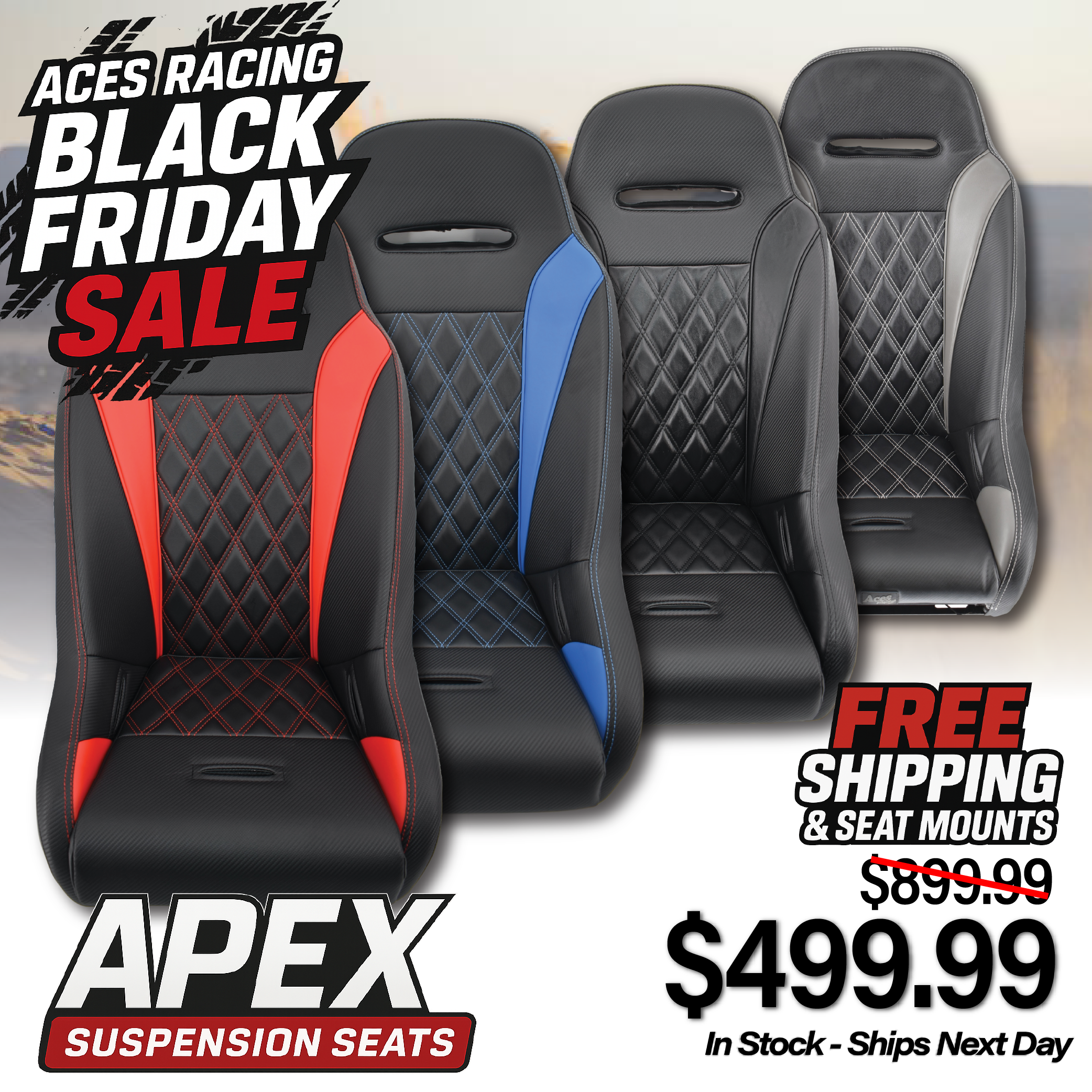 Red) Apex Suspension Seats – Aces Racing