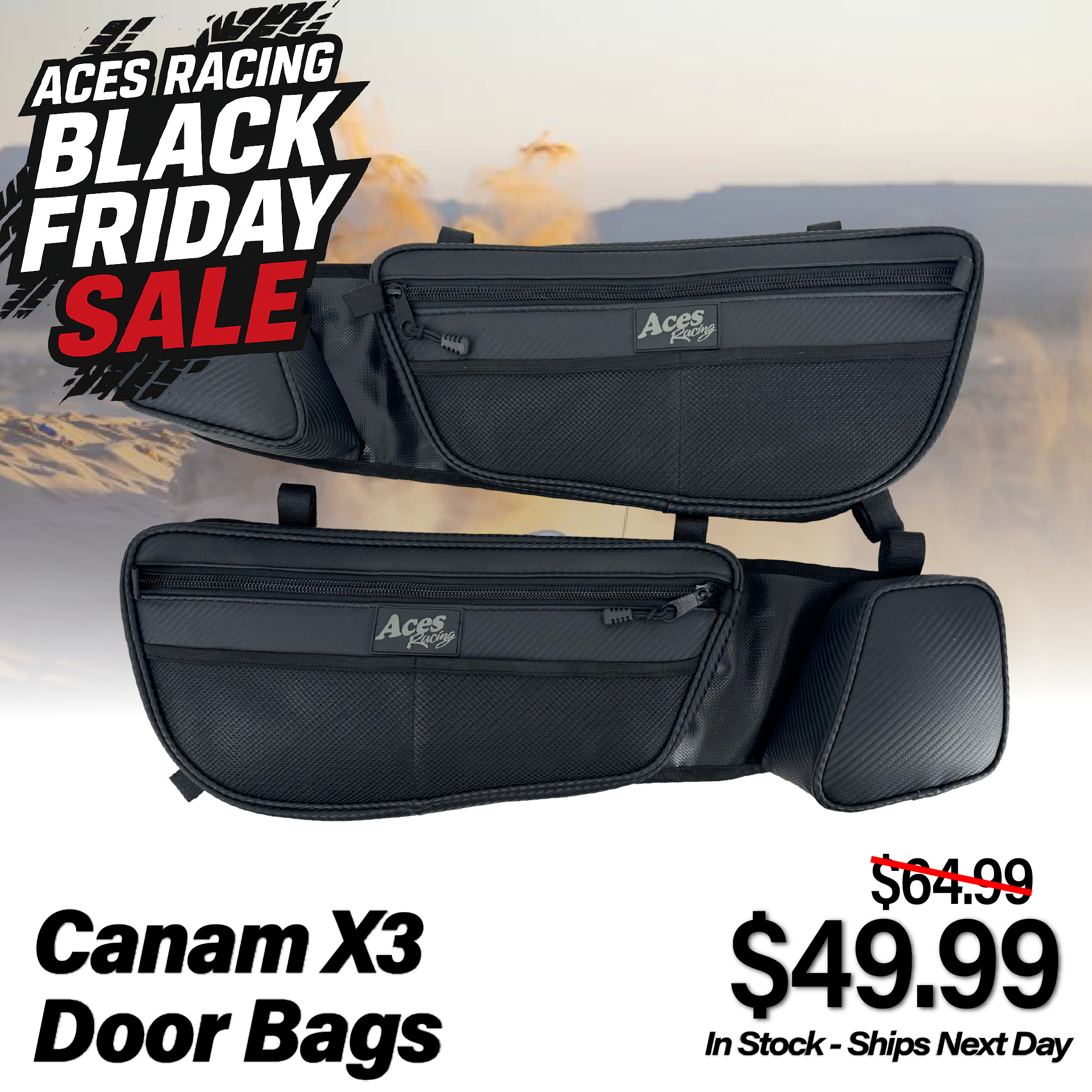 Canam X3 Door Bags (Pair) – Aces Racing
