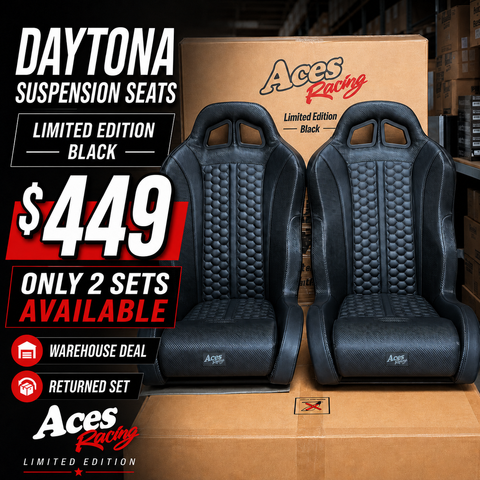 (Black) Limited Edition Daytona Suspension Seat WD-138