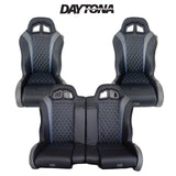 Carbon Edition Daytona Bench Seat Bundle (with Harnesses) RZR 1000/Turbo