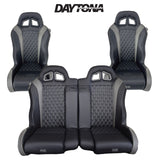 Carbon Edition Daytona Bench Seat Bundle (with Harnesses) RZR 1000/Turbo