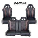 Carbon Edition Daytona Bench Seat Bundle (with Harnesses) RZR 1000/Turbo