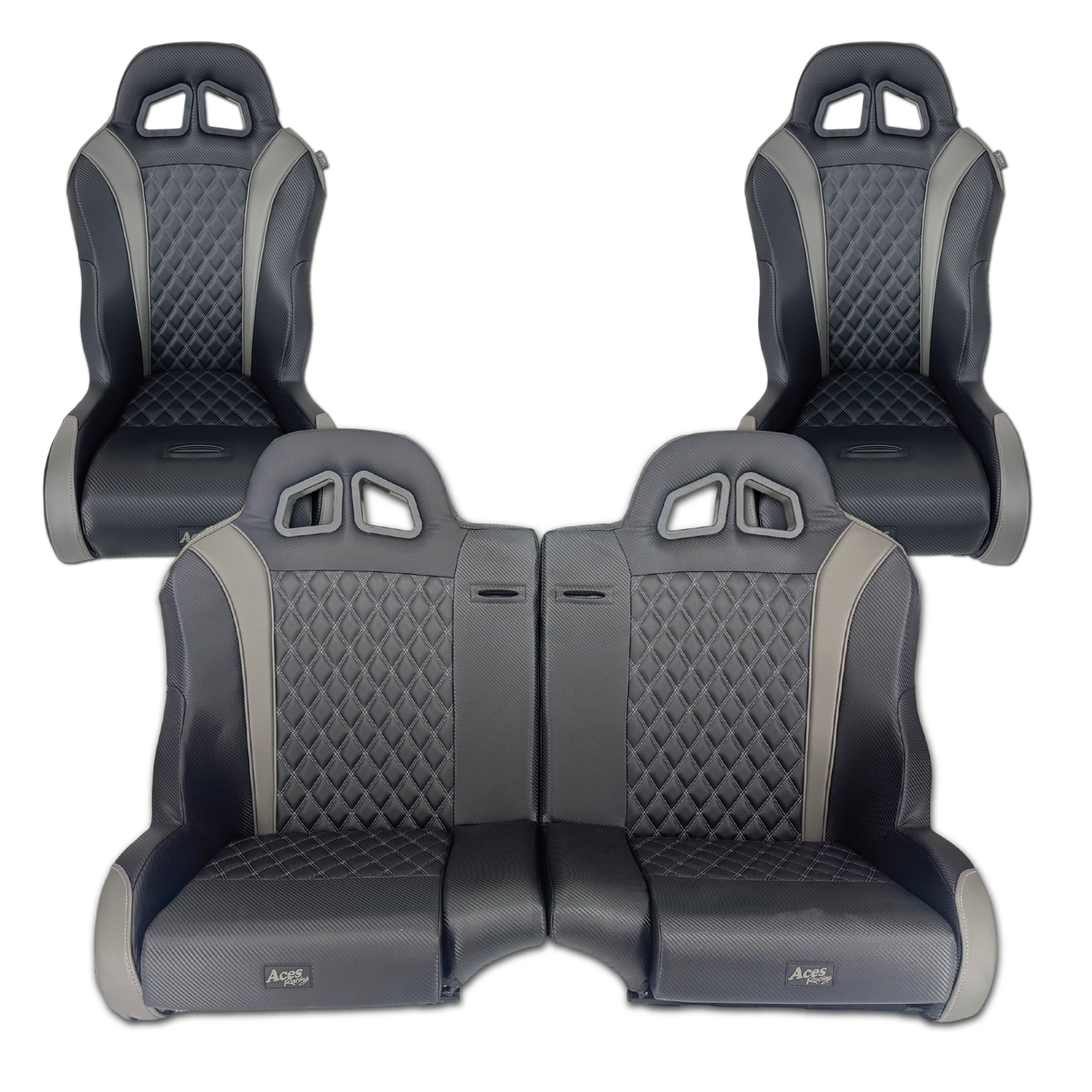 Carbon Edition Daytona Bench Seat Bundle (with Harnesses) RZR 1000/Turbo