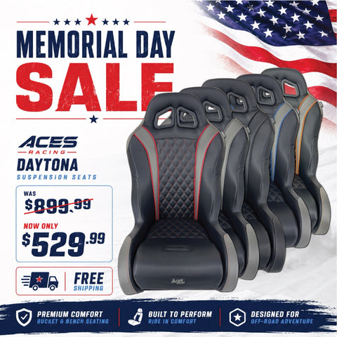 SxS Daytona Suspension Seats RZR YXZ X3 Wildcat – Aces Racing