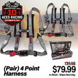 (Pair) 4 Point Harness - Latch and Link Style