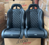 (Heated) Black Daytona Suspension Seats-WD-#138