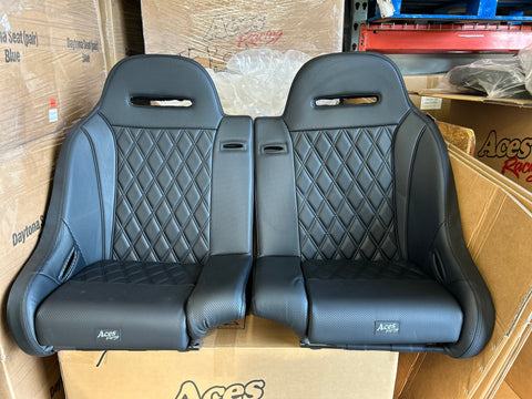 Pro XP Rear Black Apex Bench Seat (PRO, TURBO R, PRO R)- WD #148