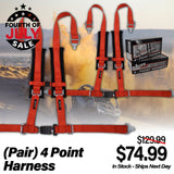 (Pair) 4 Point Harness - Ez- Buckle