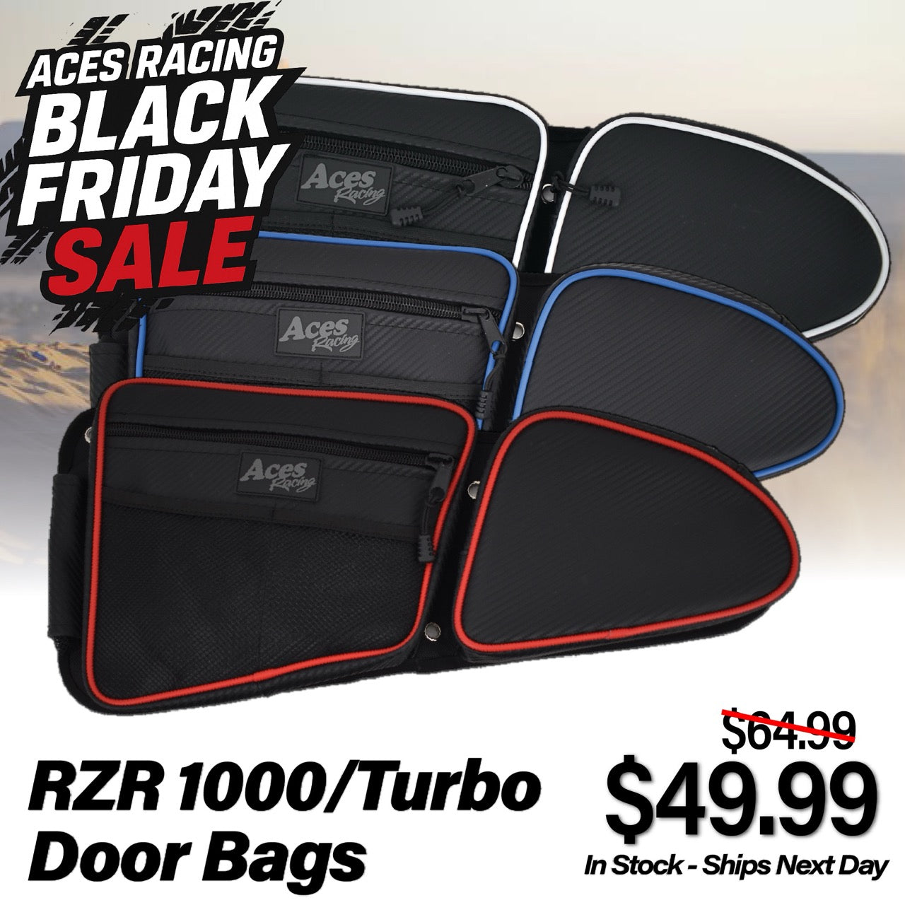 RZR 1000/Turbo Door Bags Front (Pair) – Aces Racing