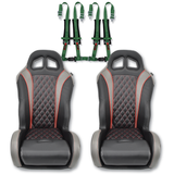 (Red) Carbon Edition Daytona Seats (With Harnesses)
