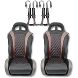 (Red) Carbon Edition Daytona Seats (With Harnesses)