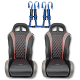 (Red) Carbon Edition Daytona Seats (With Harnesses)