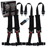 thumbnail image 2 of Pro Armor 4-Point Harness Pair – Black Latch Style For Polaris RZR, Ranger, XP (Front Left & Right) 2 of 5