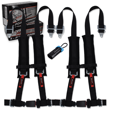 4 Point Harness Pair with Bypass (Black) WD