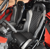 (Grey) Carbon Edition Daytona Seats (With Harnesses)