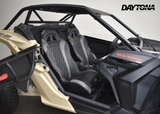 (Grey) Carbon Edition Daytona Seats (With Harnesses)