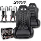 (Black) Carbon Edition Daytona Seats (With Harnesses)