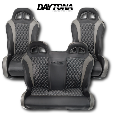 Carbon Edition Daytona Seats and Bench Seat Bundle RZR 1000/Turbo