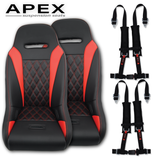 (Red) Apex Suspension Seats (Harness Bundle)