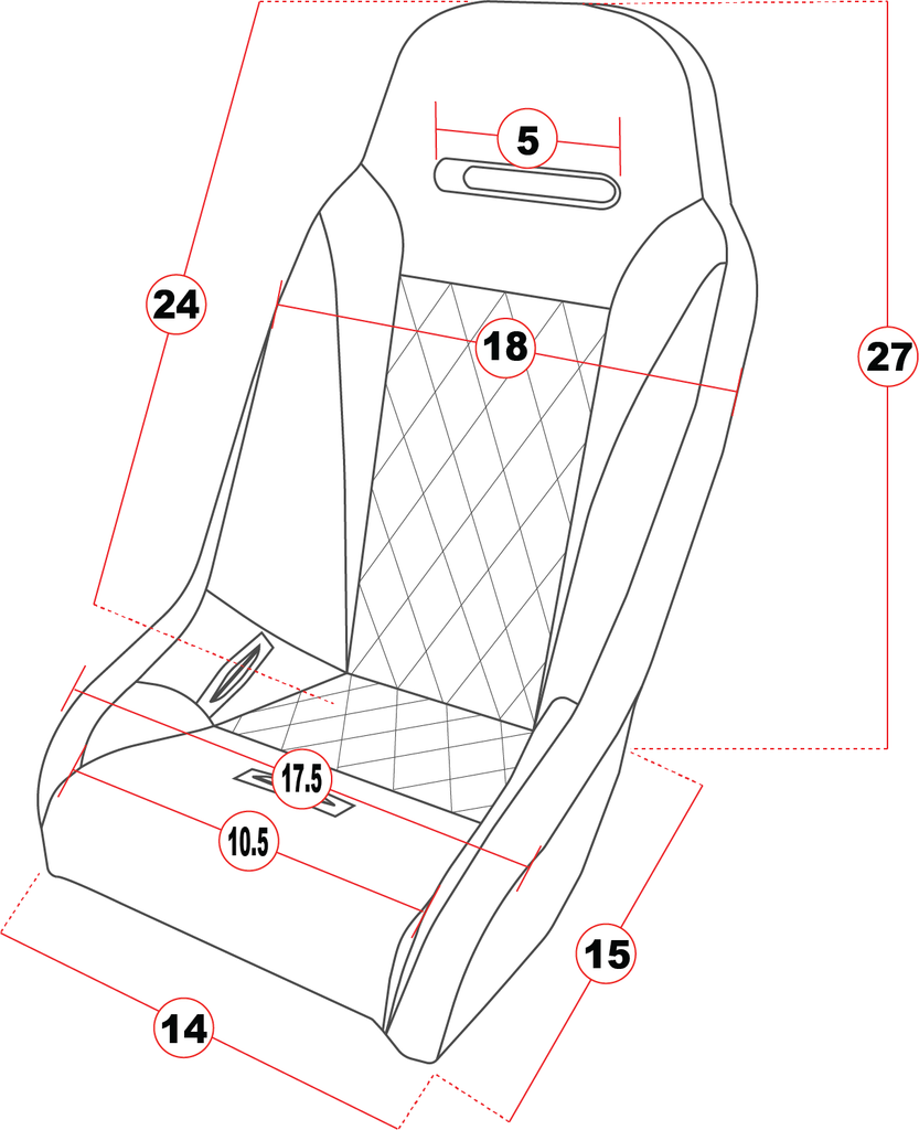 thumbnail image 2 of Off Road Warehouse Apex Black Junior Booster Seat For UTV – Fits RZR, X3, YXZ, Polaris, Can-Am 2 of 6