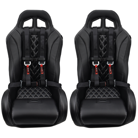 (Black) Carbon Edition Daytona Seats (With Harnesses)