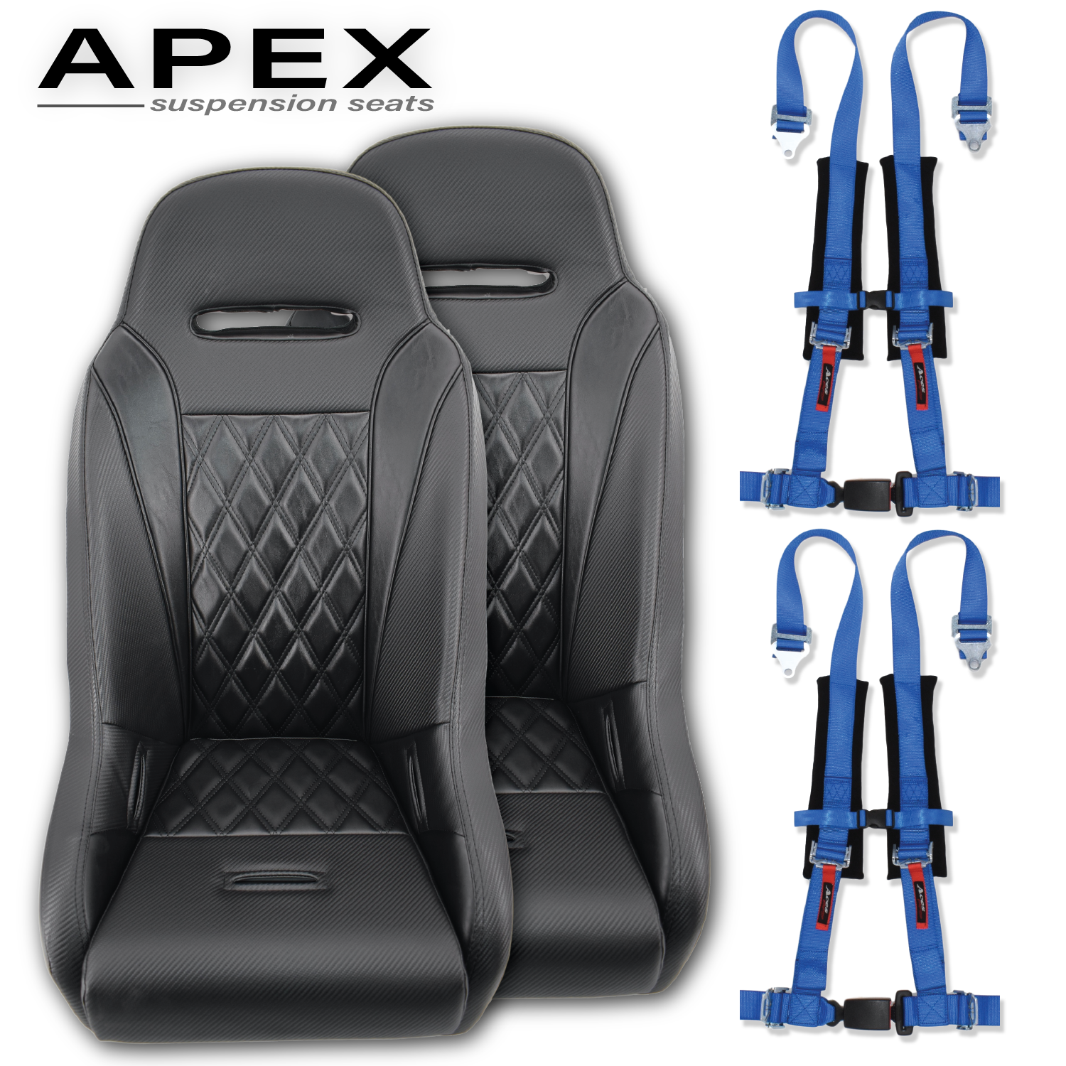 apex シア　フルセット BlackSeatsBlueHarnesses-