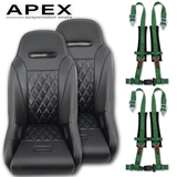 (Black) Apex Seats (Harness Bundle)