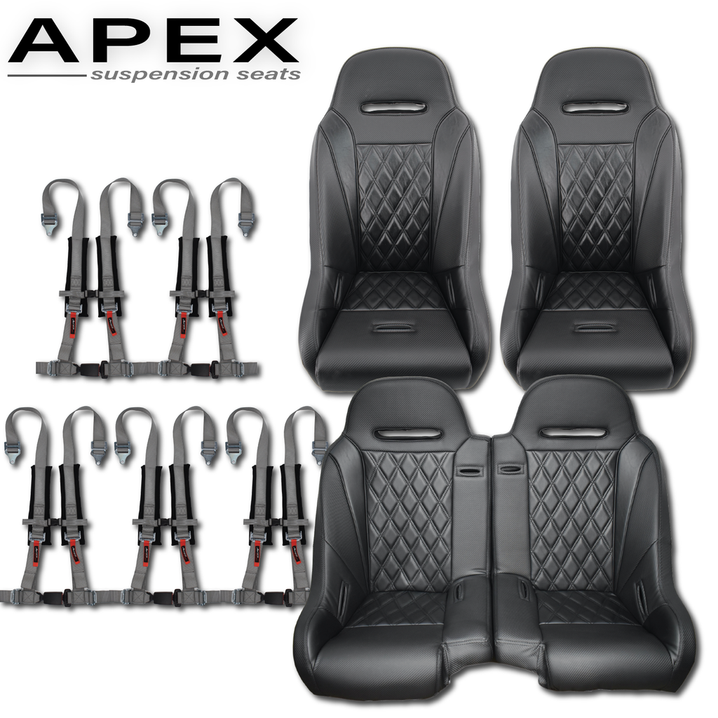 Apex Bench Seat Bundle (with Harnesses) Aces Racing