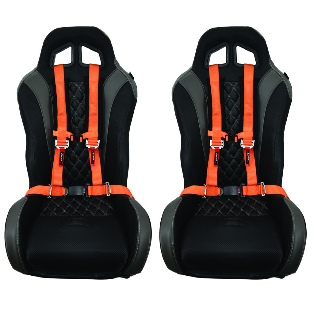 Carbon Edition Daytona Bench Seat Bundle (with Harnesses) RZR 1000/Turbo
