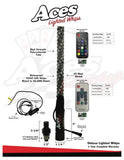 400 Combination Deluxe Lighted Whips